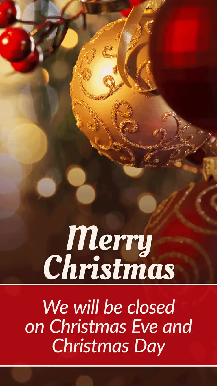 Holiday Closings  Christmas  Ornament  Eve And Day