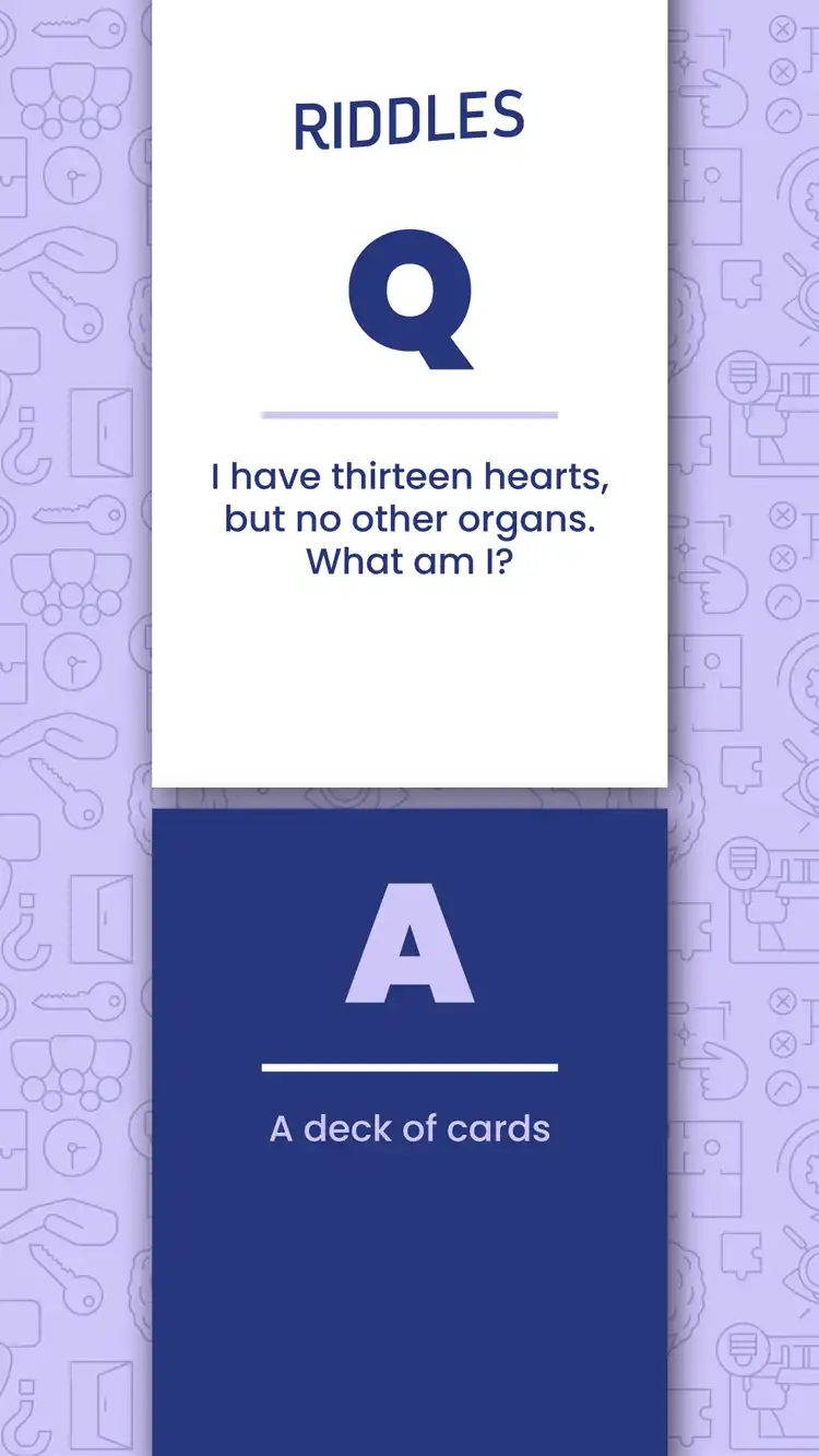 Riddles  Deck Of Cards