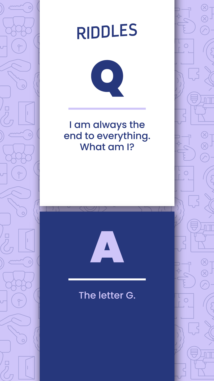 Riddles  Letter G