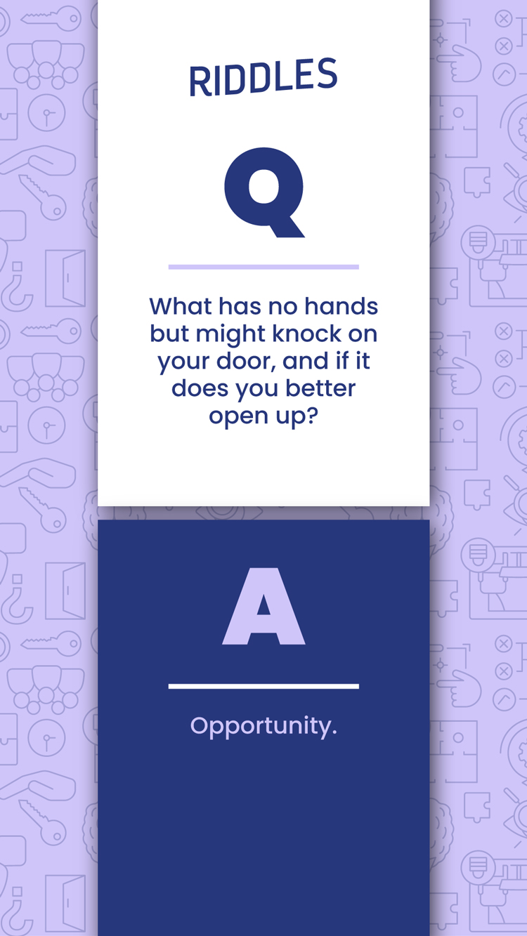 Riddles  Opportunity