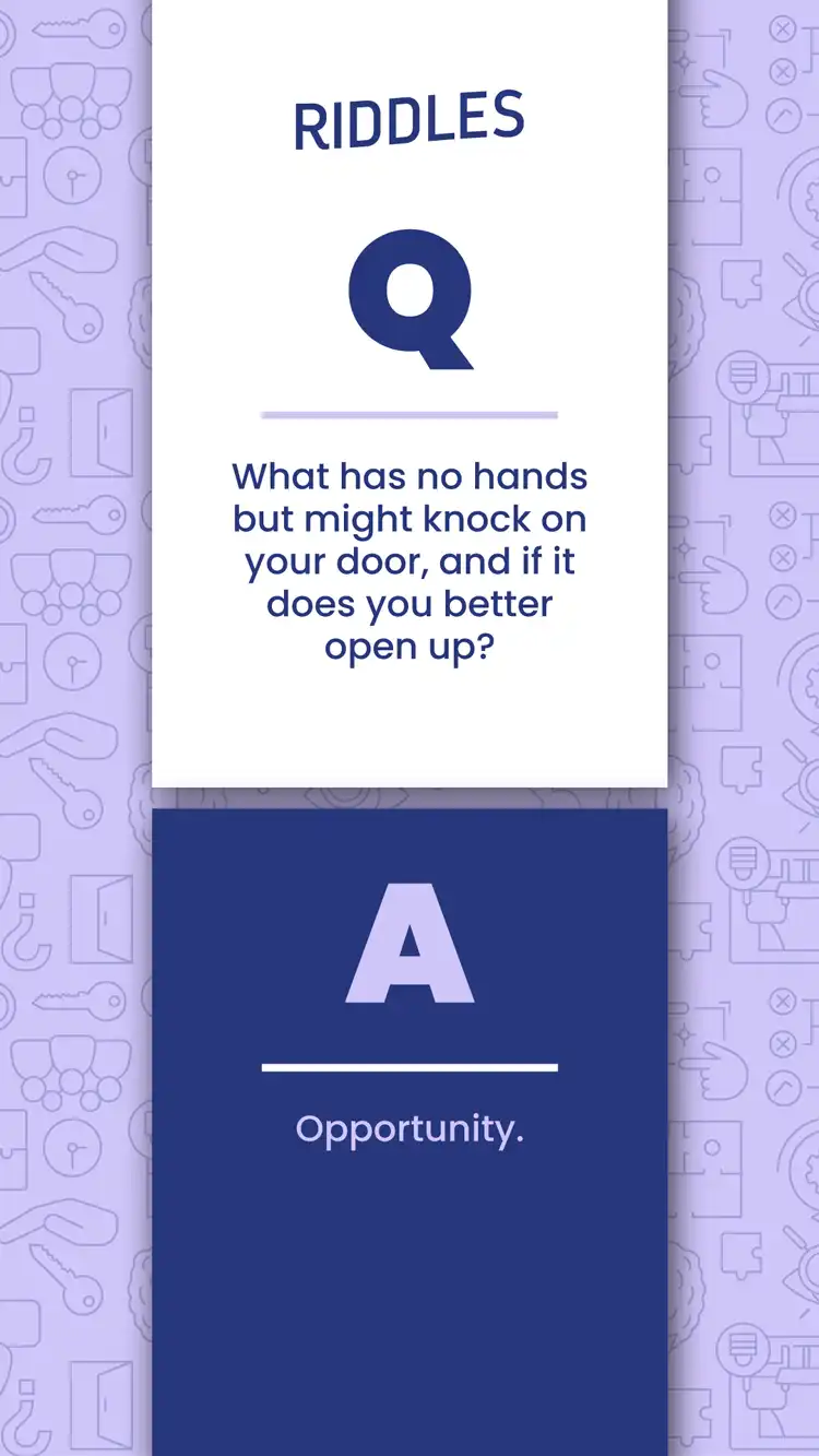 Riddles  Opportunity