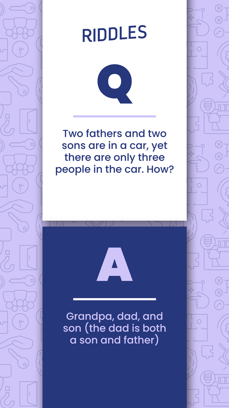 Riddles  Sons Fathers