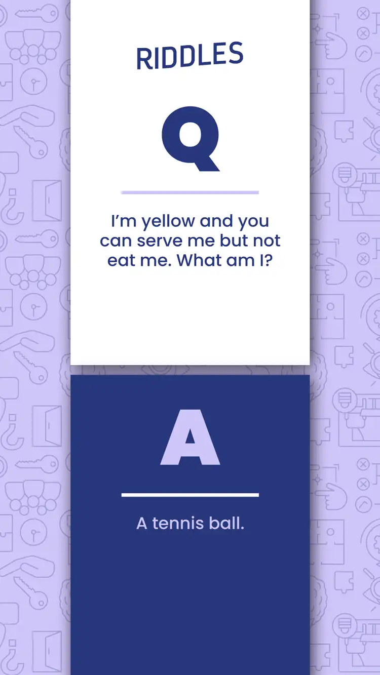 Riddles  Tennis Ball