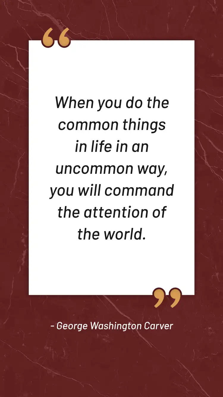 Daily Inspiration GW Carver