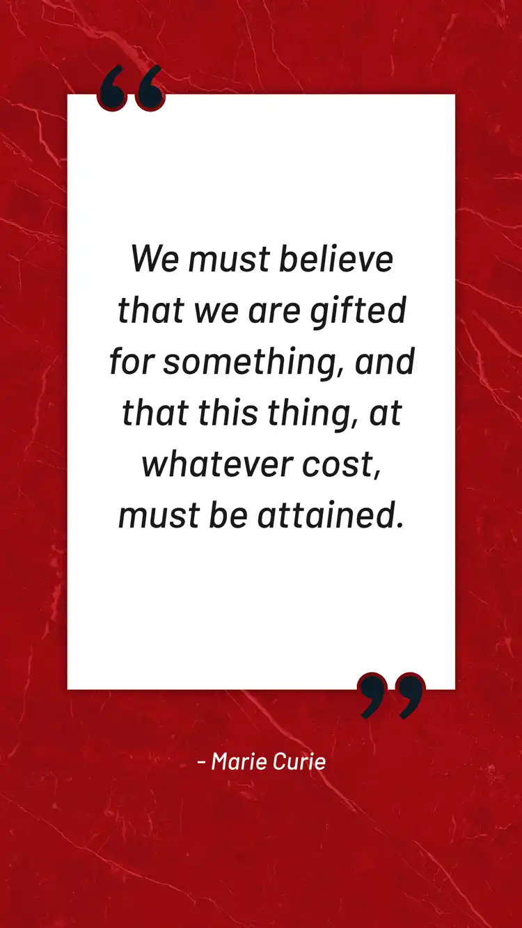 Daily Inspiration  Marie Curie