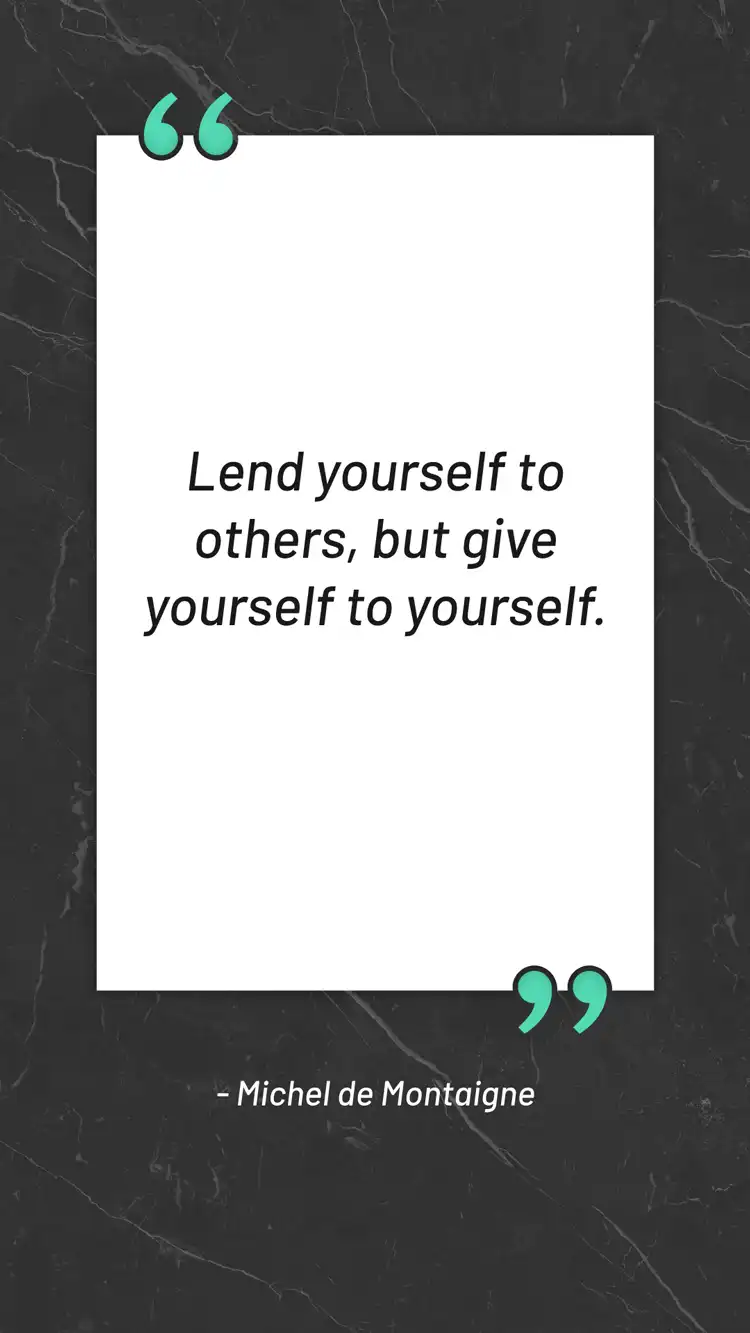 Daily Inspiration  Michelde Montaigne