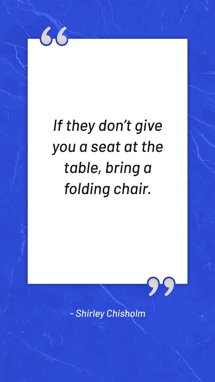 Daily Inspiration  Shirley Chisholm