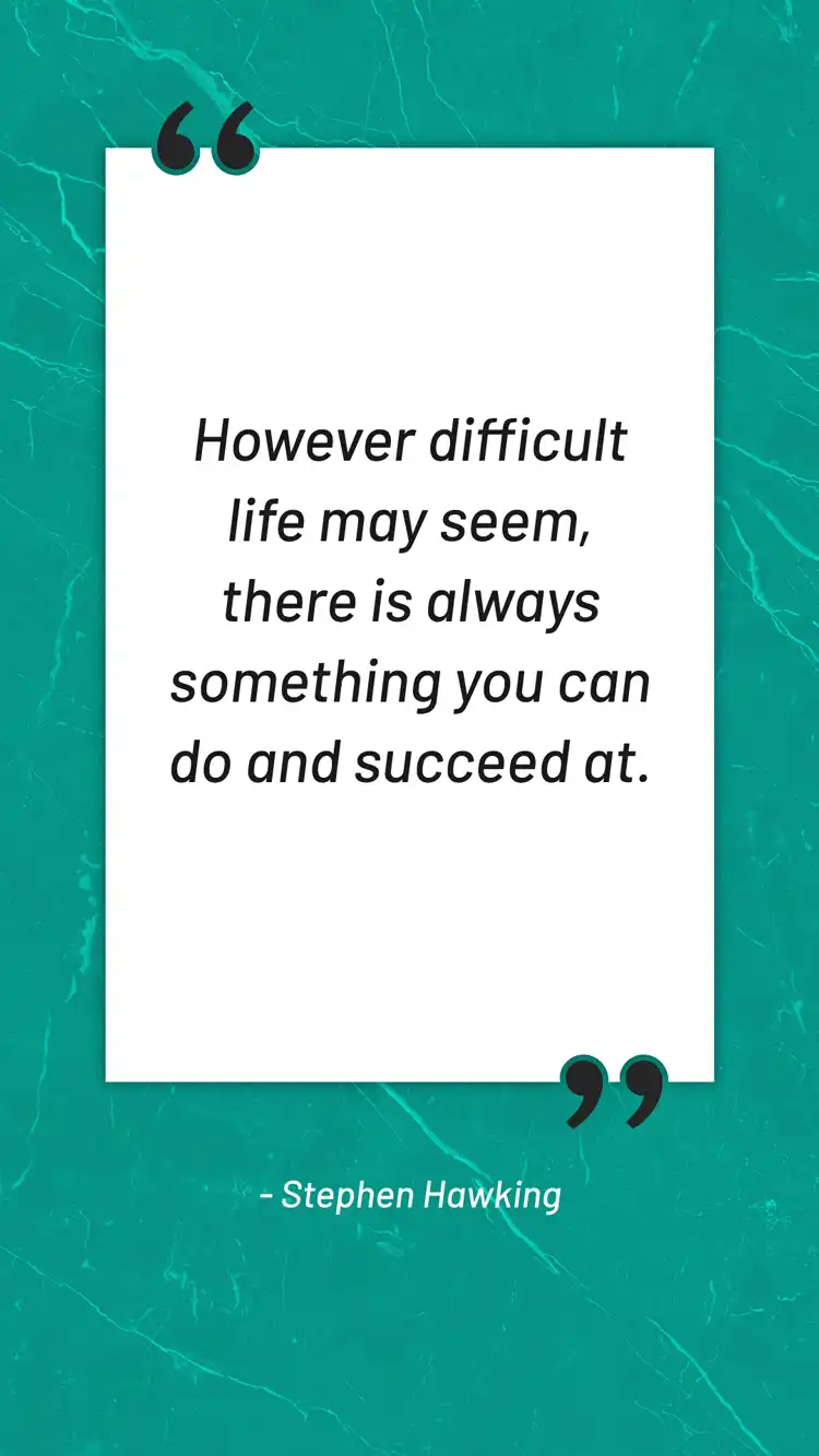 Daily Inspiration  Stephen Hawking