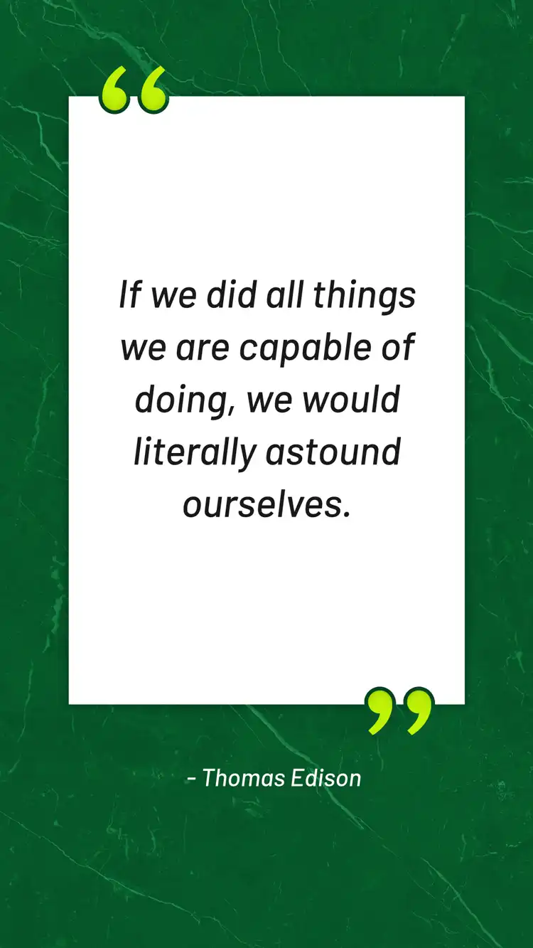 Daily Inspiration  Thomas Edison