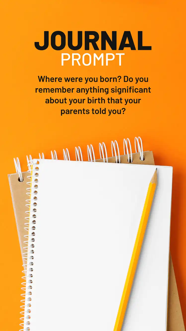 Journal Prompt  Born Where
