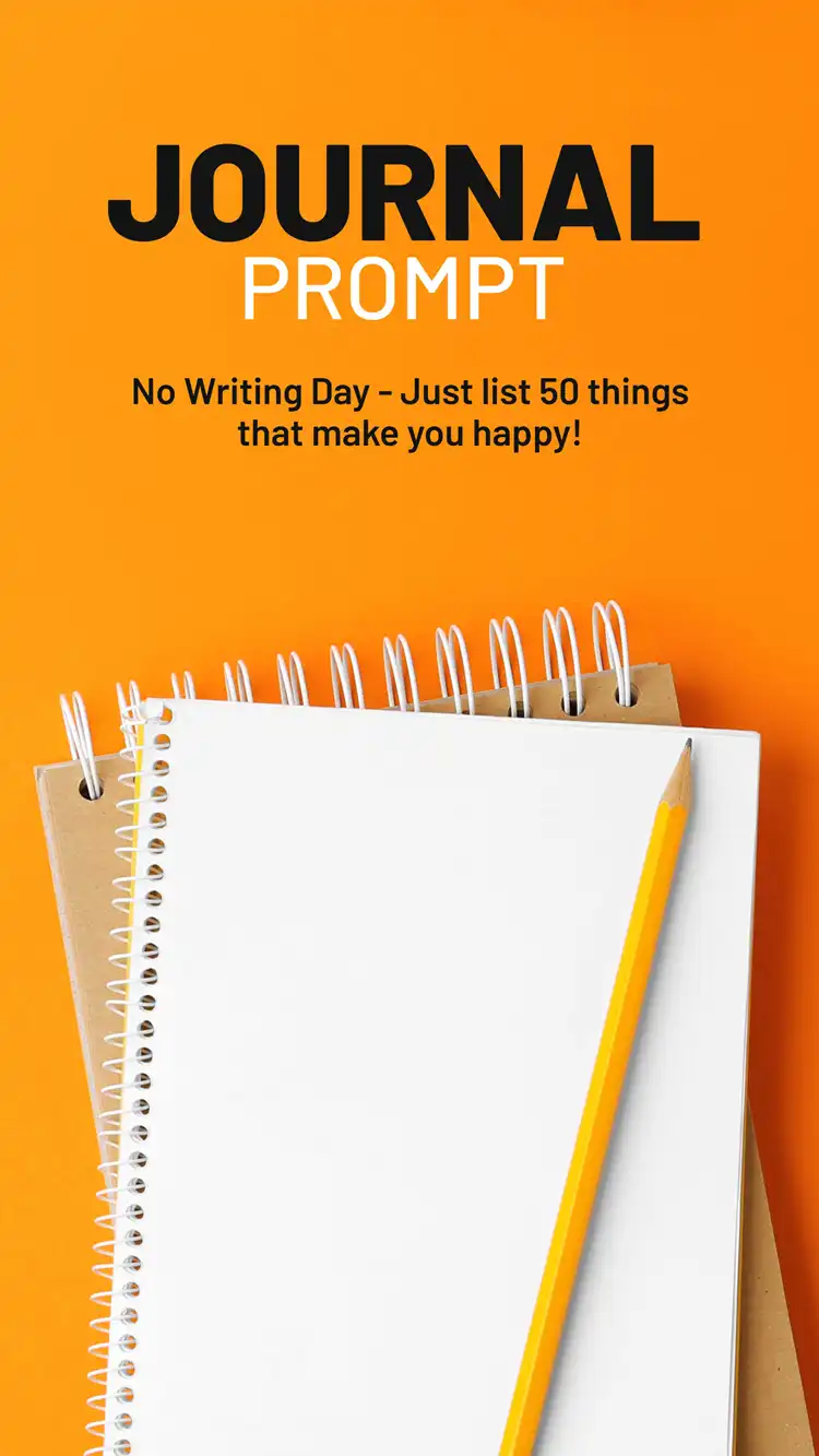 Journal Prompt  No Writing
