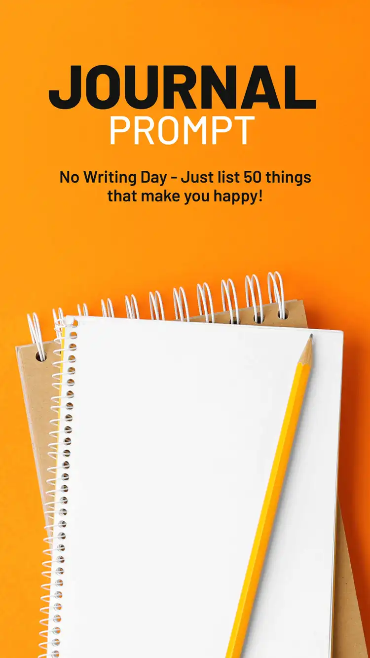 Journal Prompt  No Writing