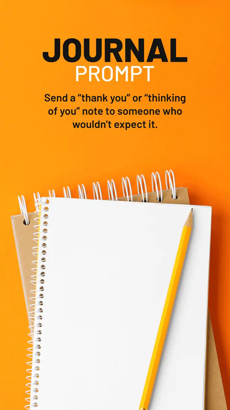 Journal Prompt  Thank You Note