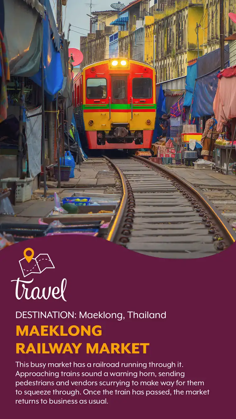 Travel  Maeklong Railway Market