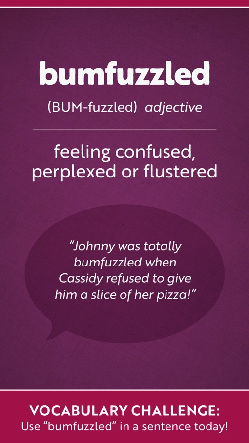 Fun Vocab  Bumfuzzled