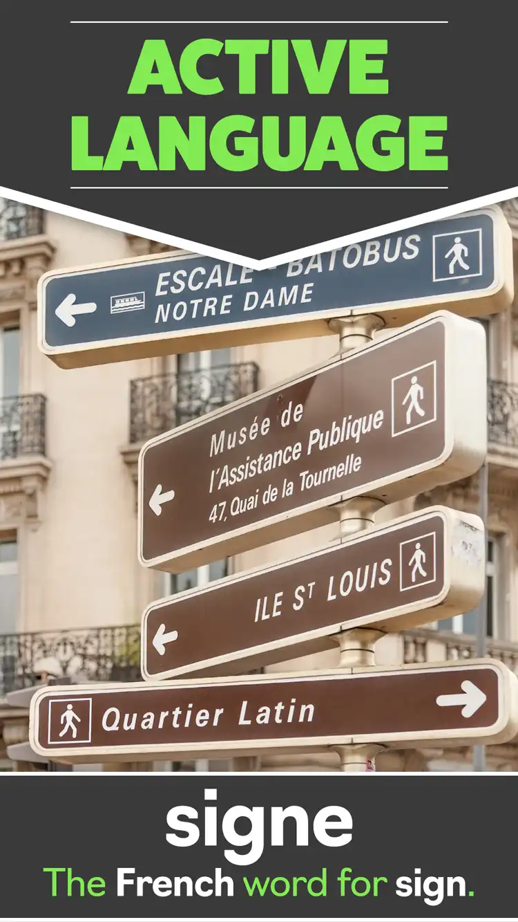 Language Learning  Sign