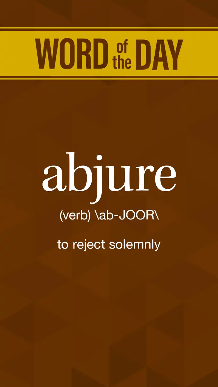 Wot D  Abjure