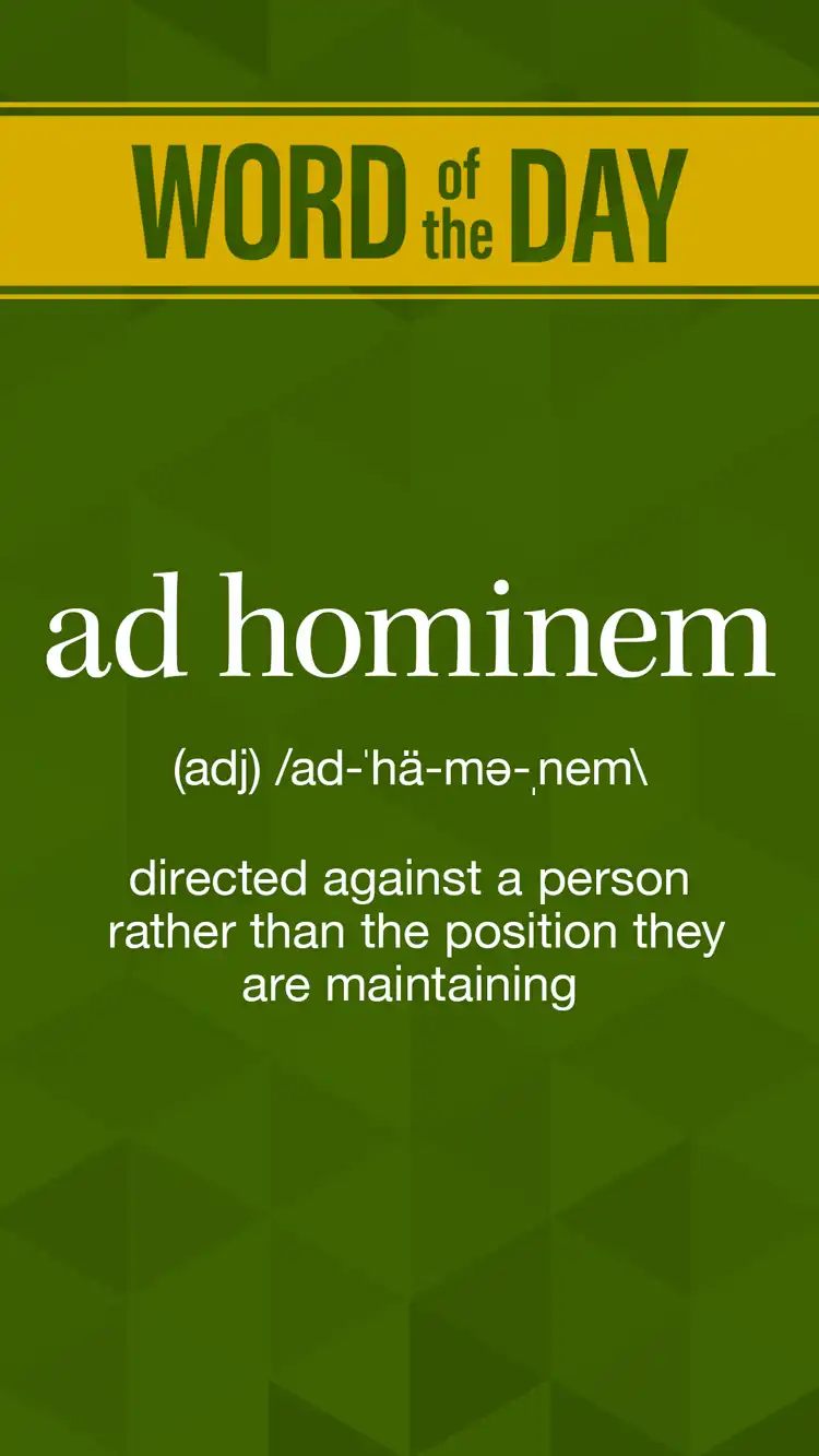 Wot D  Adhominem