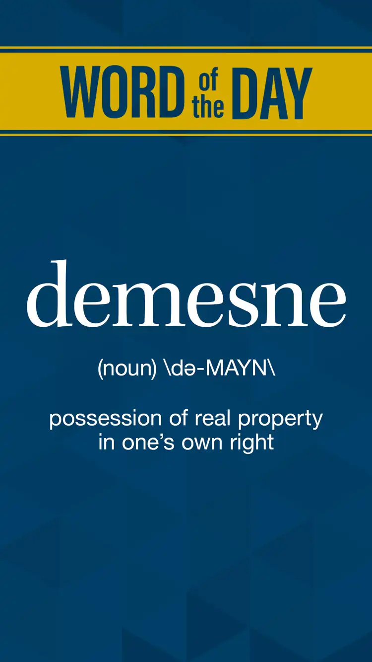 Wot D  Demesne