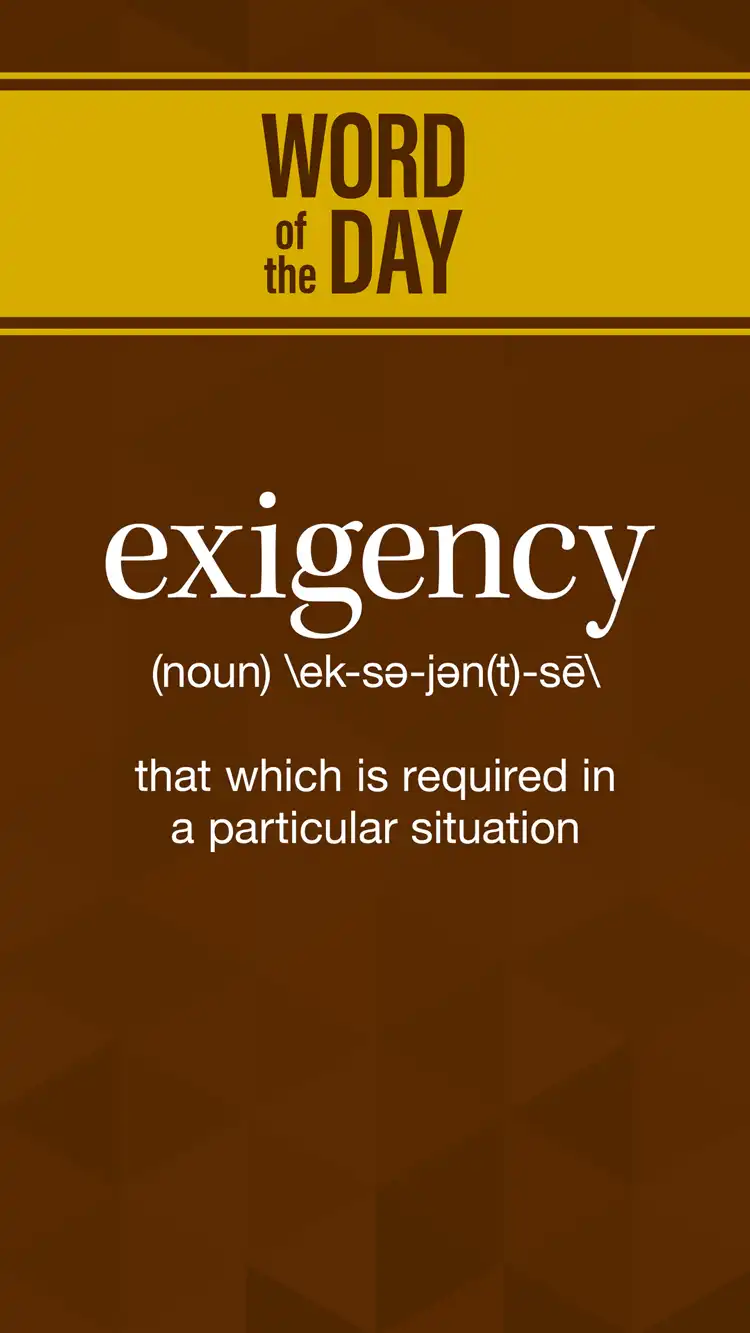 Wot D  Exigency