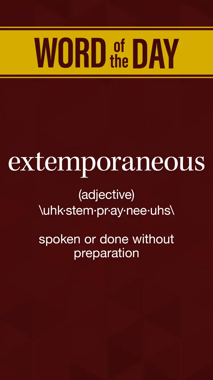 Wot D  Extemporaneous