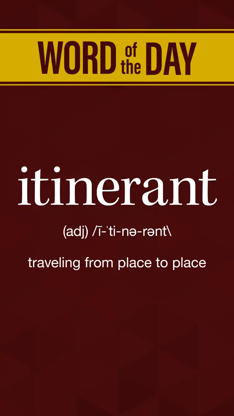 Wot D  Itinerant