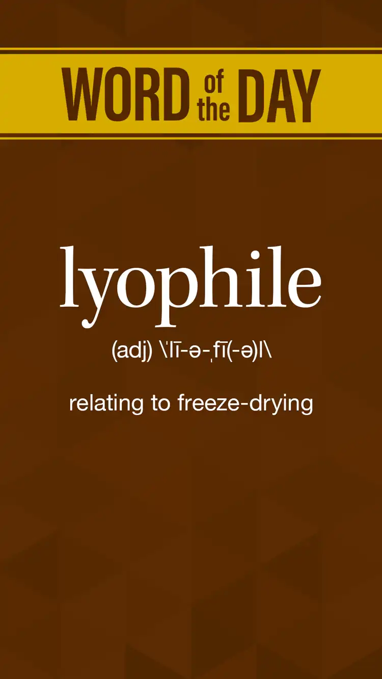 Wot D  Lyophile