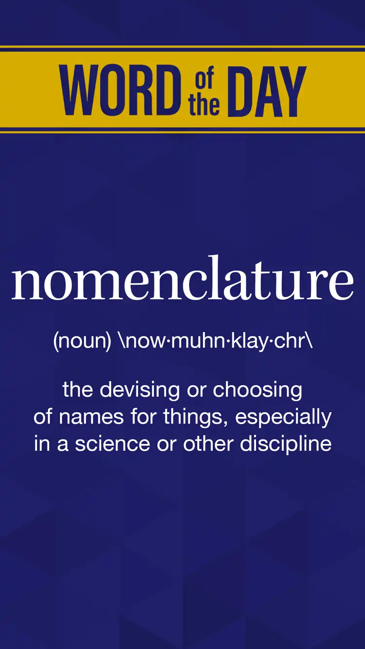 Wot D  Nomenclature