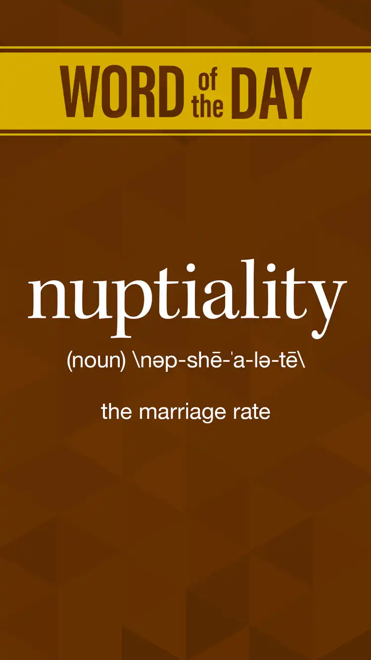 Wot D  Nuptiality