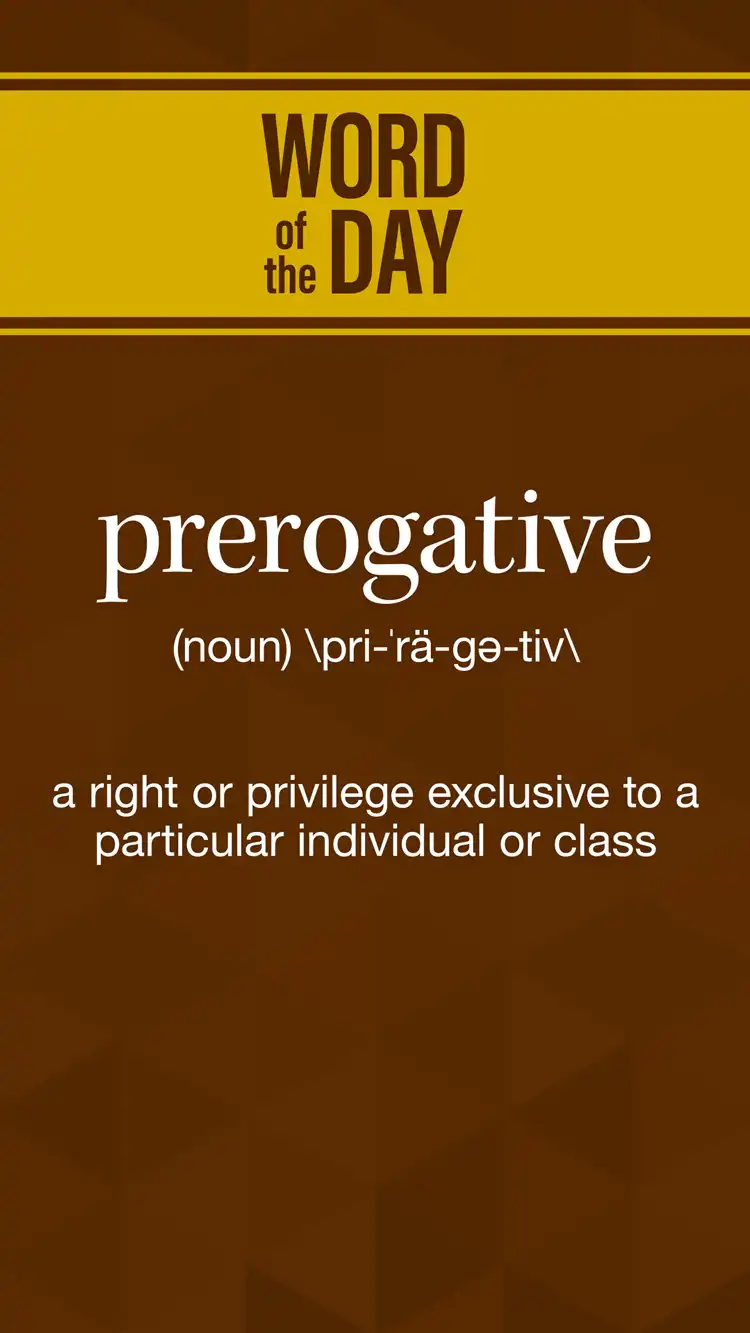 Wot D  Prerogative