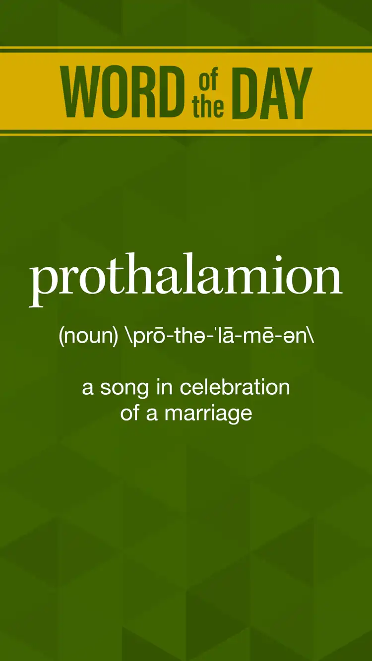 Wot D  Prothalamion