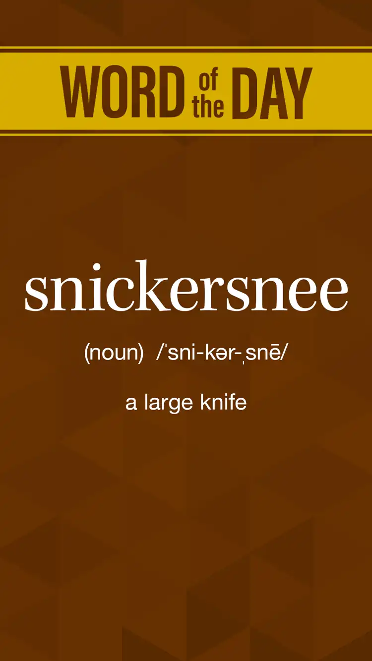 Wot D  Snickersnee