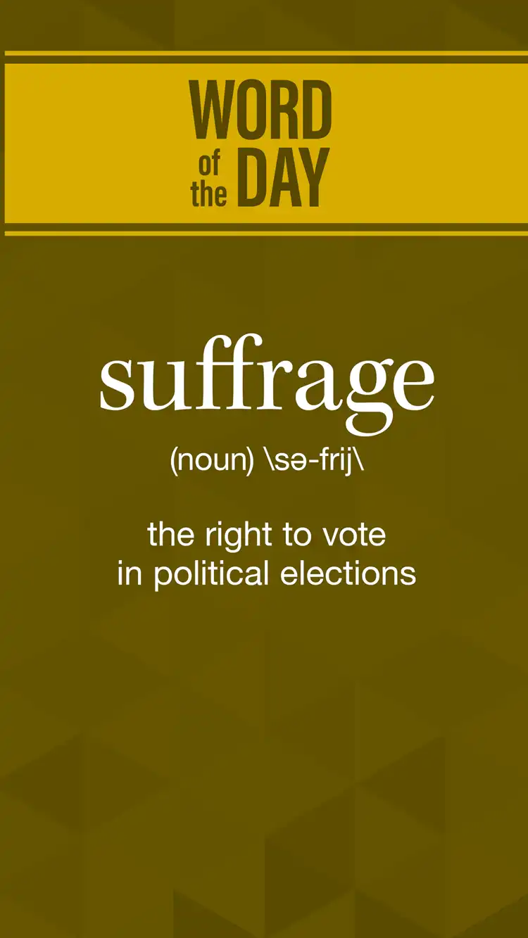 Wot D  Suffrage