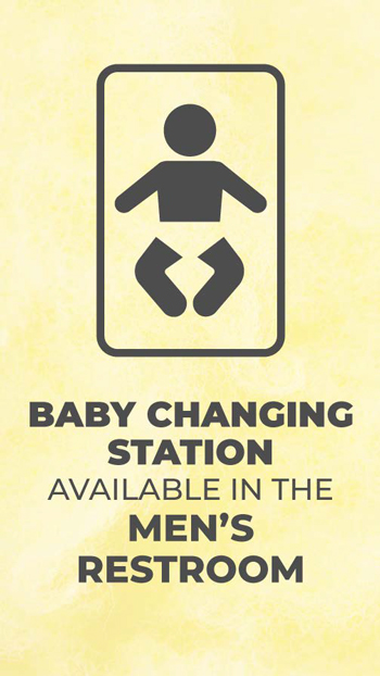 Changing Station  Mens Restroom