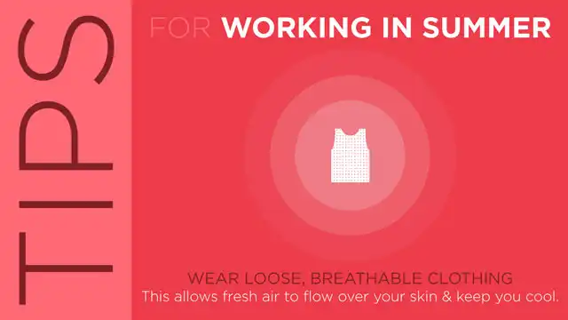 Tip  Summer Sun Safety  Loose Clothing