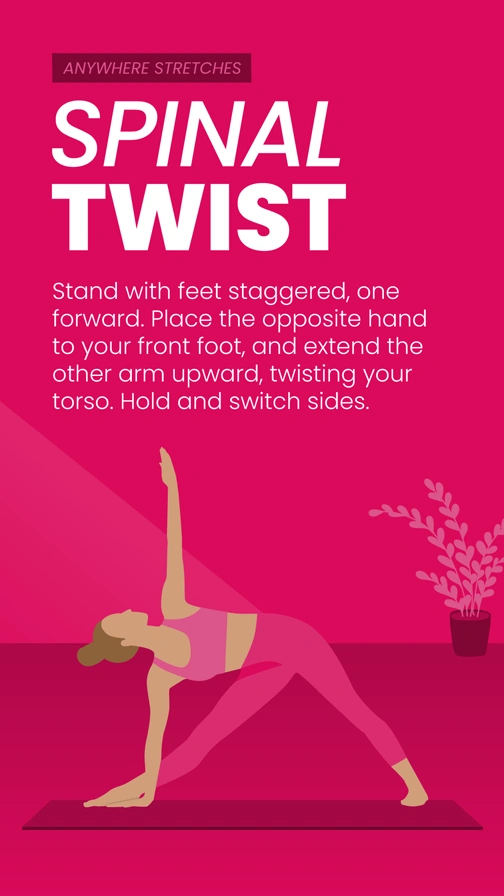 Anywhere Stretches  Spinal Twist