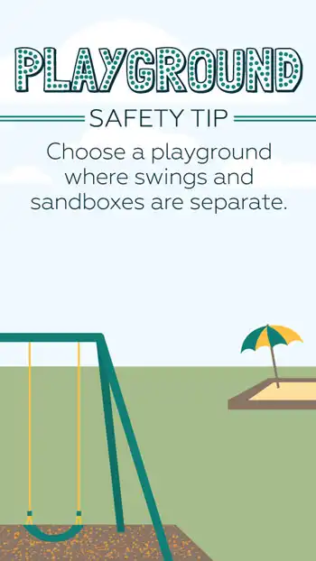 Tip  Playground Safety  Swings Sandboxes