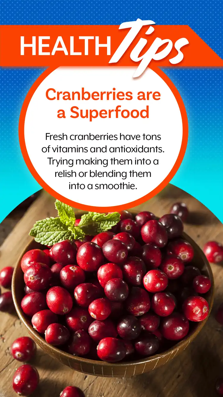 Health Tips  Cranberries