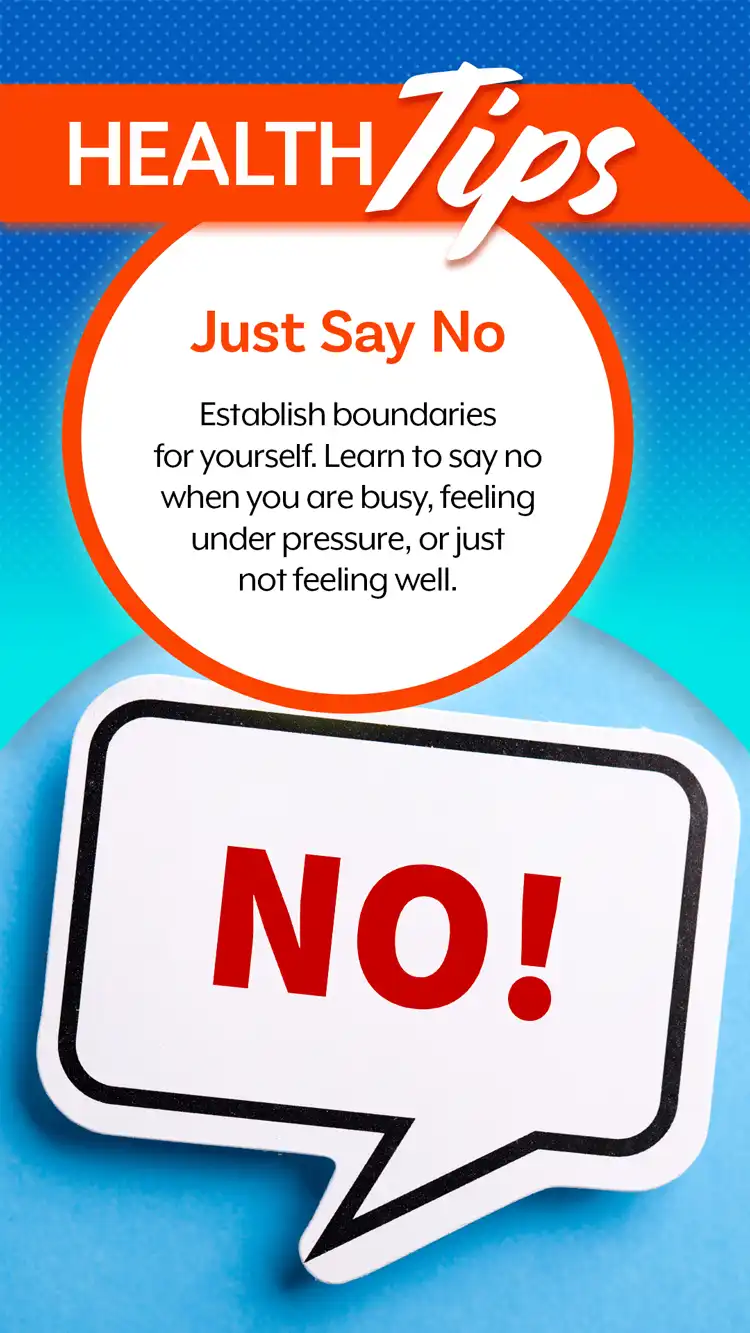 Health Tips  Just Say No