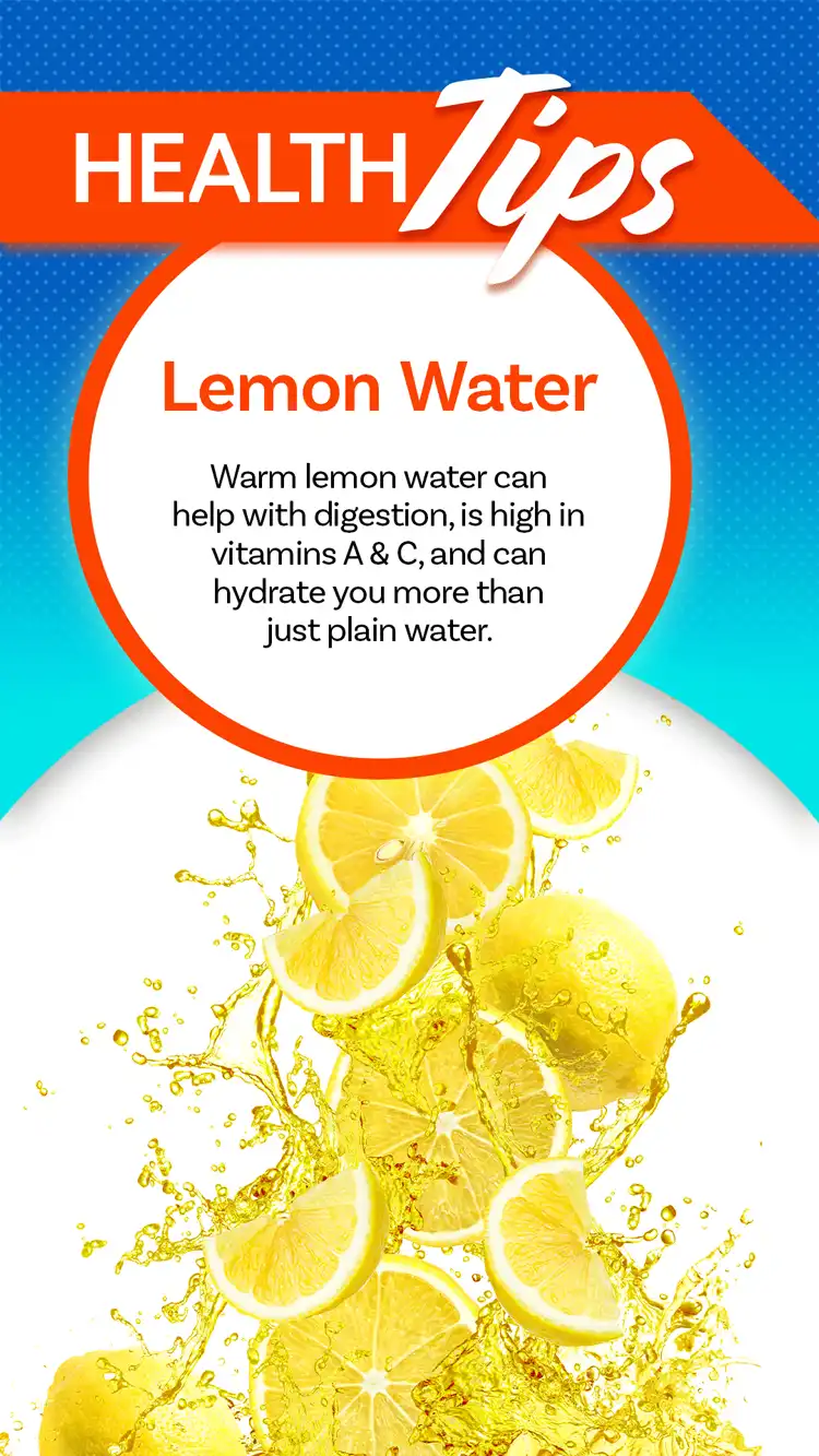 Health Tips  Lemon Water