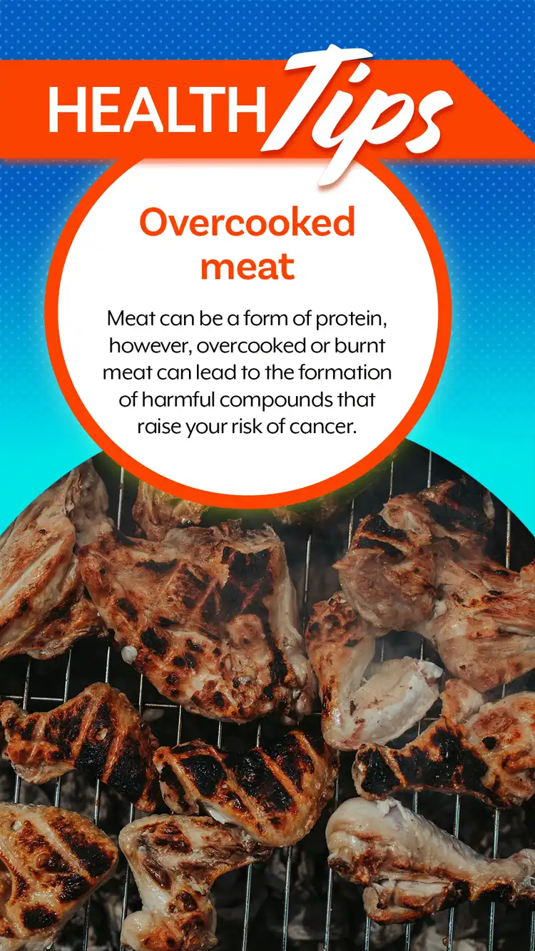 Health Tips  Overcooked Meat