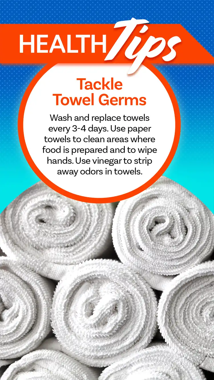Health Tips  Towel Germs