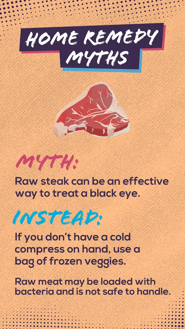 Pharmacy Home Remedy Myths Raw Steak