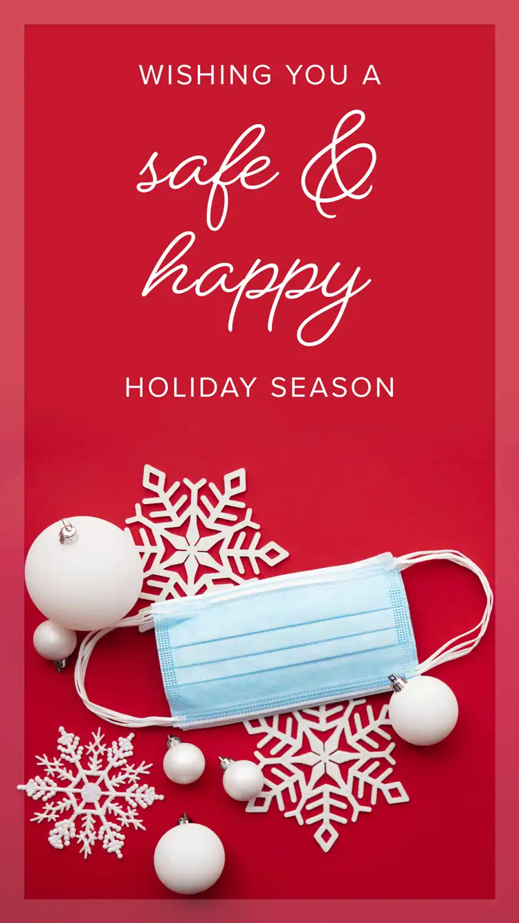 COVID Holiday Safe And Happy