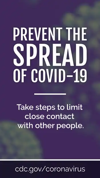 Coronavirus  Limit Close Contact