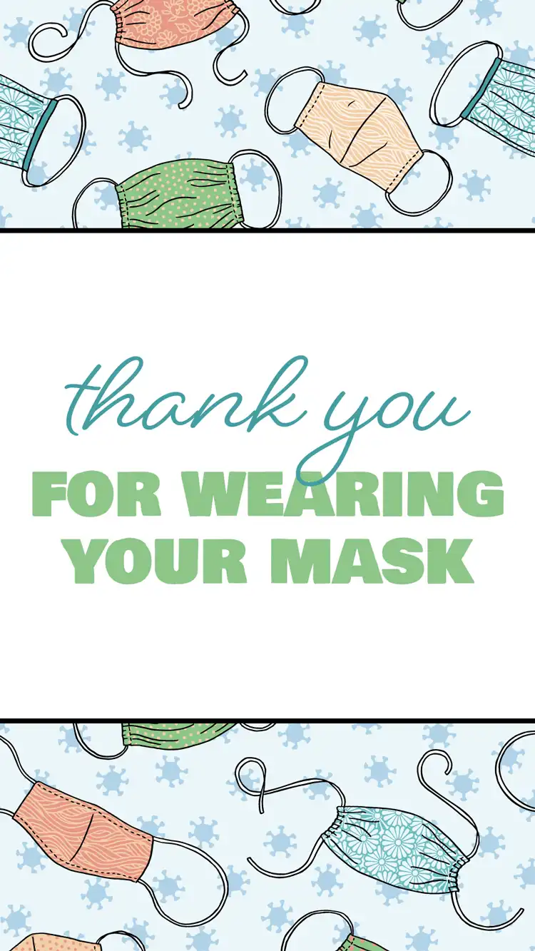 Covid  Thanks  Masks  Pattern