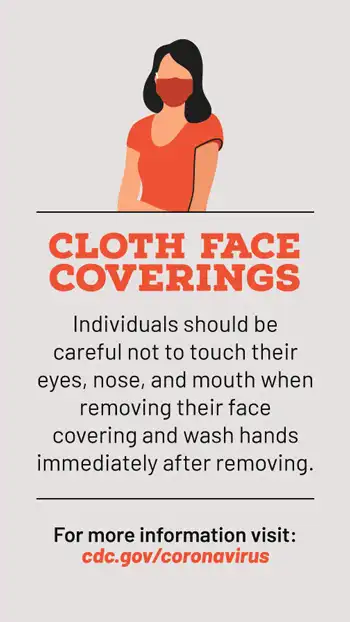 Face Coverings  Removing Mask