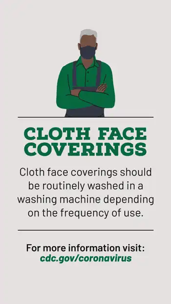 Face Coverings  Routinely Washed
