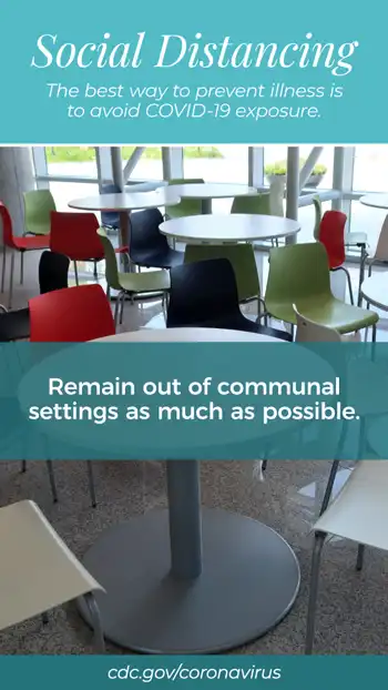 Social Distancing  Communal Settings