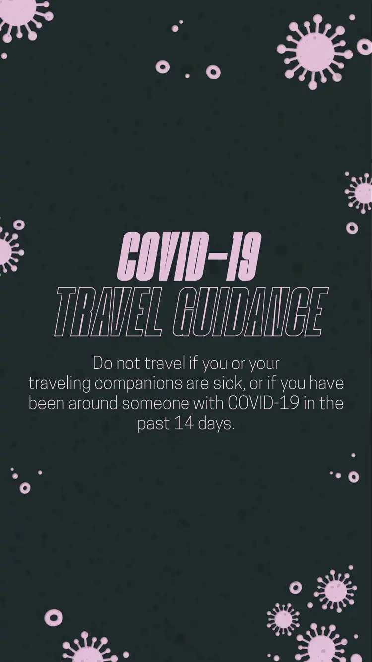 Travel Guidance  If Youre Sick